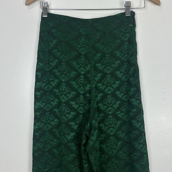 Sandro Paris Pants High Waisted Jacquard Wide Leg Trousers And Top Set - Picture 13 of 16